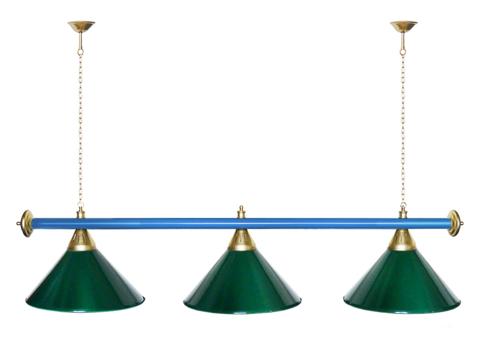 Лампа STARTBILLIARDS 3 пл. (плафоны зеленые,штанга зеленая,фурнитура золото) фото №27