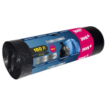 Мешки строительные для мусора экстра прочные пленка ПВД цвет черный толщина 60 мкм 160л (10шт.) YORK