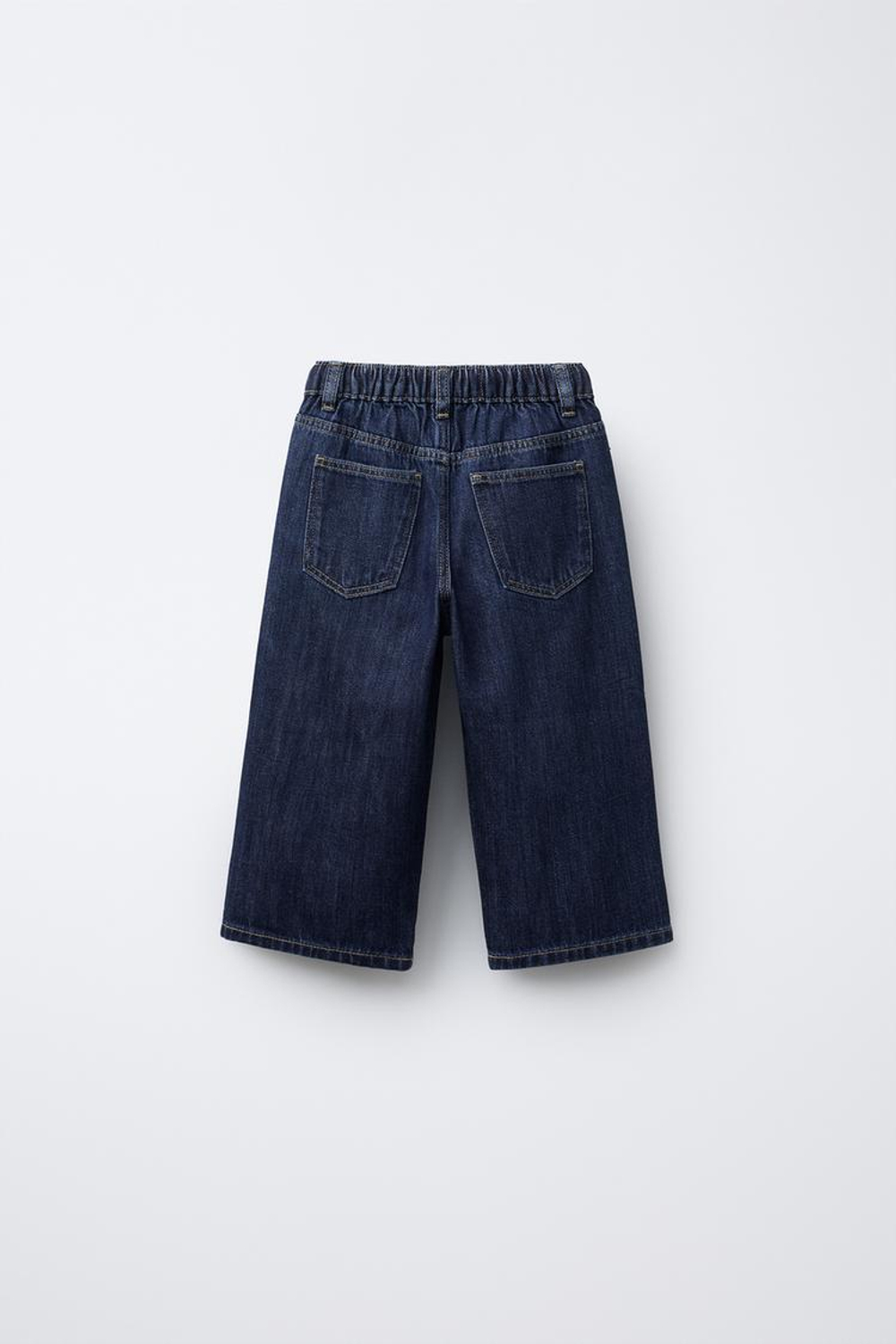 ZARA ДЖИНСЫ WIDE LEG НА ШНУРКЕ, ВЫЦВЕТШИЙ СИНИЙ