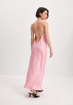 Сорочка удлиненная розовая