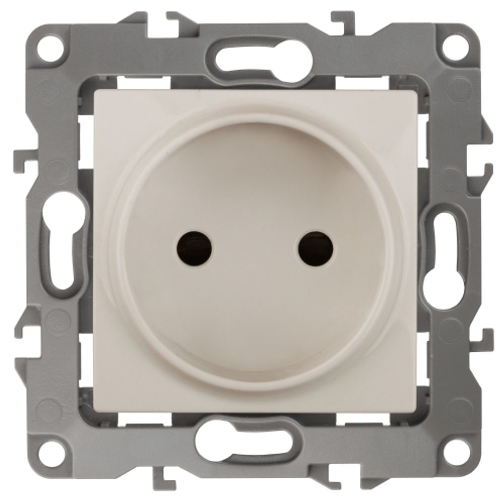 Розетка ЭРА Серия 12 12-2105-02 2P 16A-250В IP20 слоновая кость | Эра 12