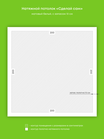 Натяжные потолки 4 м2, 4 м2