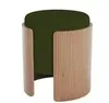 Пуф Lagom (зеленый, натуральный дуб)