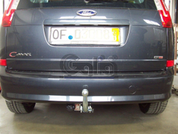 Фаркоп оцинкованный Galia F091C для Ford Focus хетчбек 2004-2011, 2011-, Ford C-MAX 2003-2011, 2011-(паспорт и сертификат в комплекте)(без электрики)