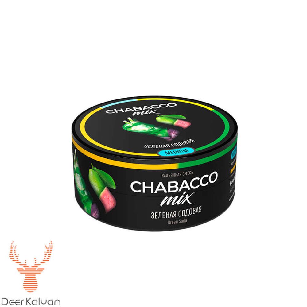 [М] Chabacco &quot;Mix Green Soda&quot; (Зеленая Содовая) Medium 25 гр.