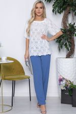 Блуза Воздушная НЬЮ (белая) Б10446 LT Collection