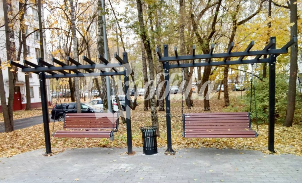 Урна уличная круглая «Вертикаль»