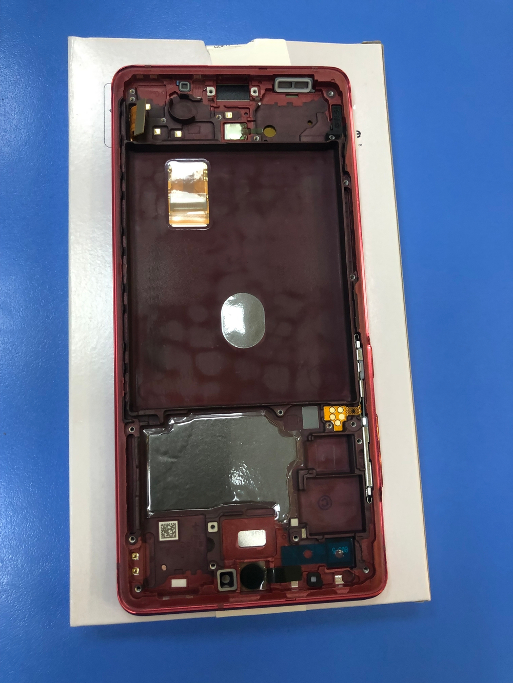 SAMSUNG GALAXY S20 FE 4G (SM-G780F) Дисплей в сборе с тачскрином и рамкой красный Оригинал