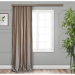 Штора портьерная Бамбук 135х260 см 1 шт жаккард, пэ 100% (коричневый)