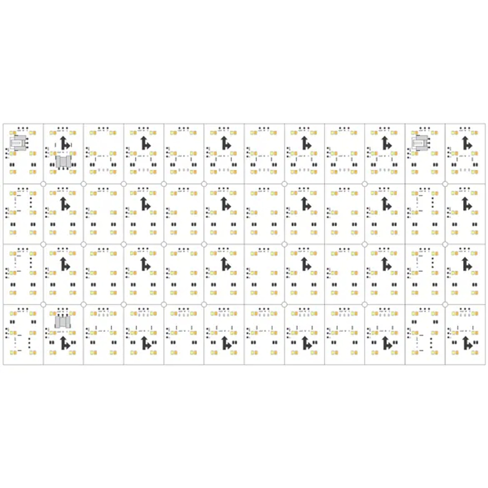 Лист LX-480-2835-576-24V White-MIX CRI90 (240mm, 15W, IP20) (Arlight, -) 028844