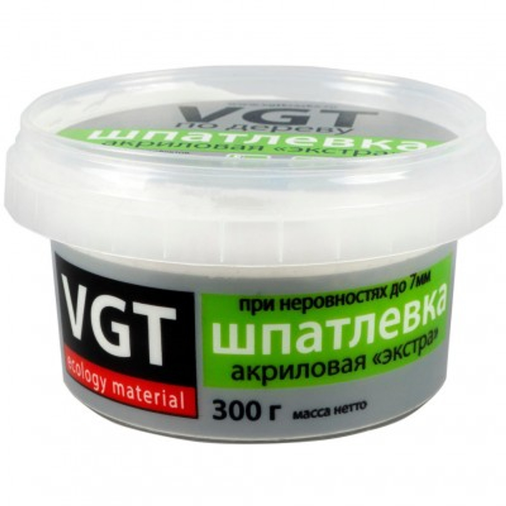 Vgt шпатлевка экстра по дереву акриловая, универсальная, венге (0,3кг)