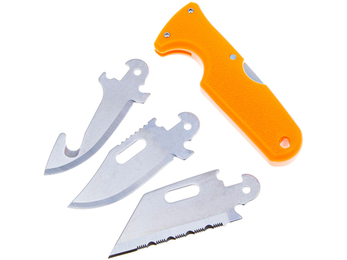 Нож Cold Steel Click N Cut Hunters 3 сменных клинка 420J2 ABS