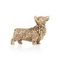 Статуэтка Корги из бижутерного сплава бронзы, вид боком 2