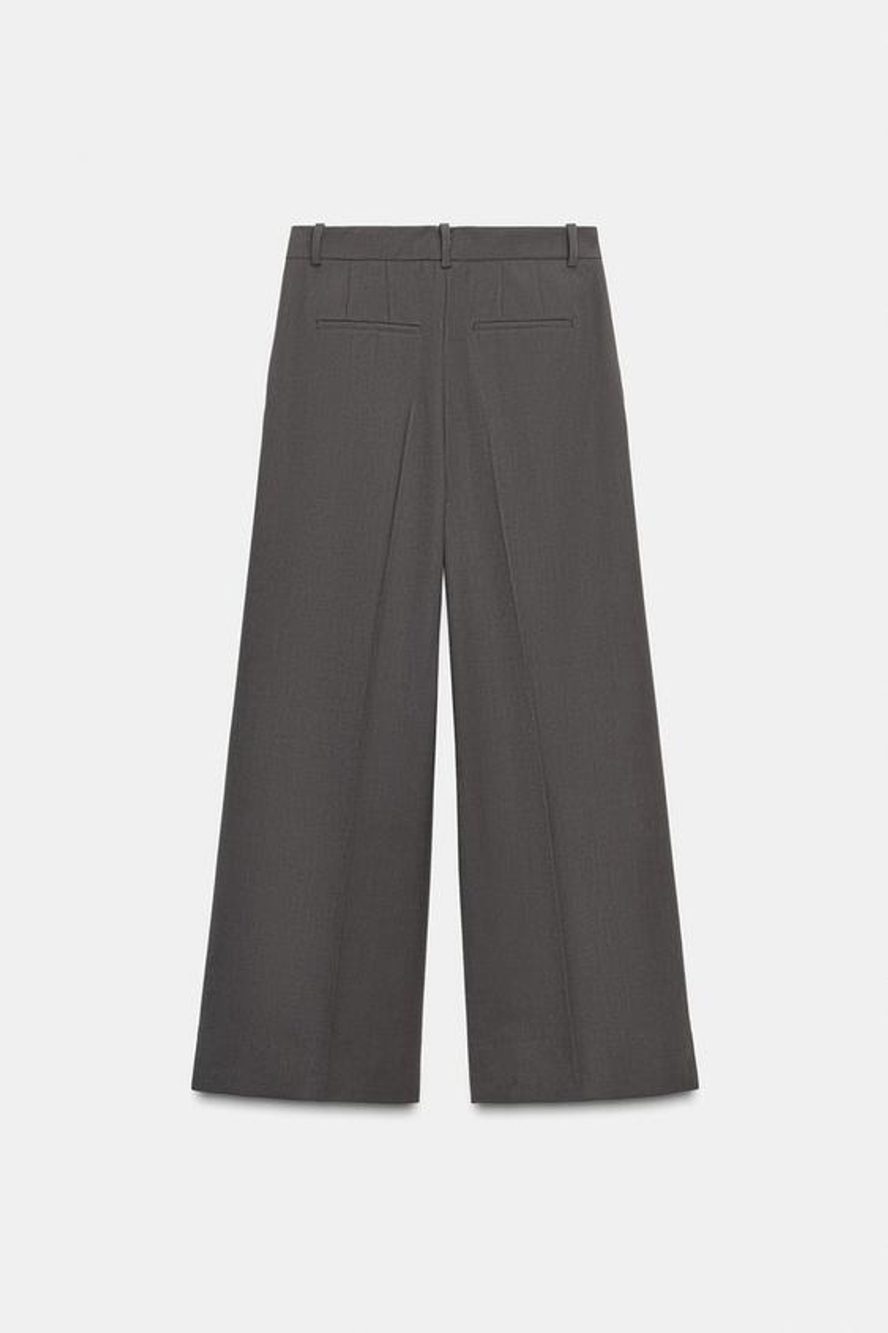 ZARA ШИРОКИЕ БРЮКИ — ZW COLLECTION, ШИРОКИЕ БРЮКИ — ZW COLLECTION, ТЕМНО-СЕРЫЙ