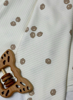 Пеленка в рубчик Лапки 85*130