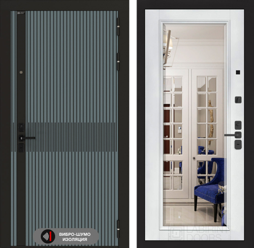 Иссида с зеркалом фацет, белый софт