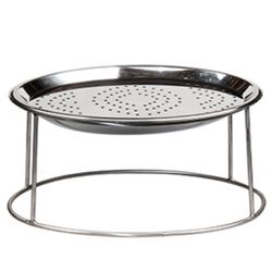 Подставка фуршетная стойка + блюдо дренаж 47,5*32 см h19 см овальная прут нерж. P.L. Proff Cuisine