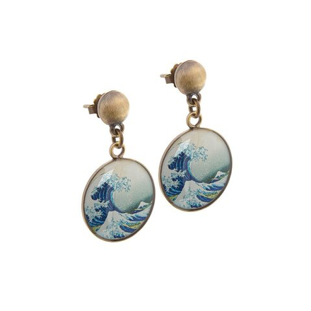 Серьги Clara Bijoux «Большая волна в Канагаве» A78251-OLAS