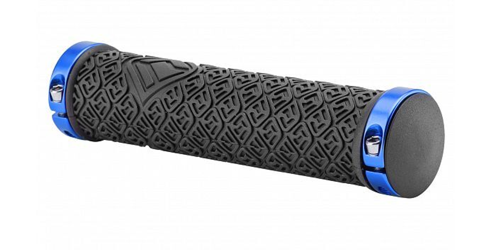 Грипсы XH-G116BL 135 мм чёрные, синие кольца, в инд. упаковке, арт. 150221 (10216170/010821/0228802, Китай)