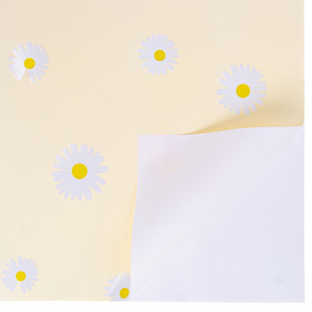 ЛИСТ Ромашки 58*58/20шт КРЕМОВЫЙ