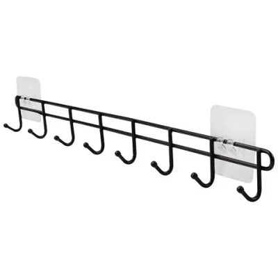 Вешалка 8 крючков, для кухонных аксессуаров, Самоклеющиеся, MAGIC MR-04