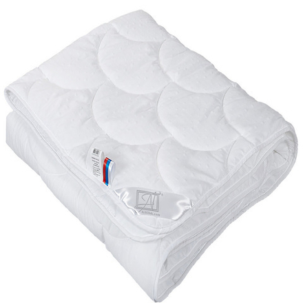 Одеяло "АВТ. BUBBLE DREAM" лёгкое, плотность 200 г/м2, микрофибра, цвет белый, Россия.