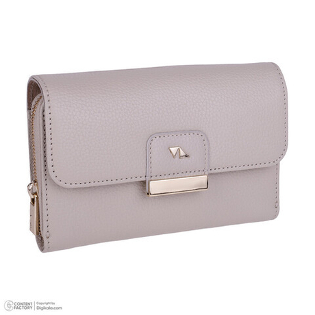 Женская сумка клатч кросс боди 259 из натуральной кожи бежевая Иран