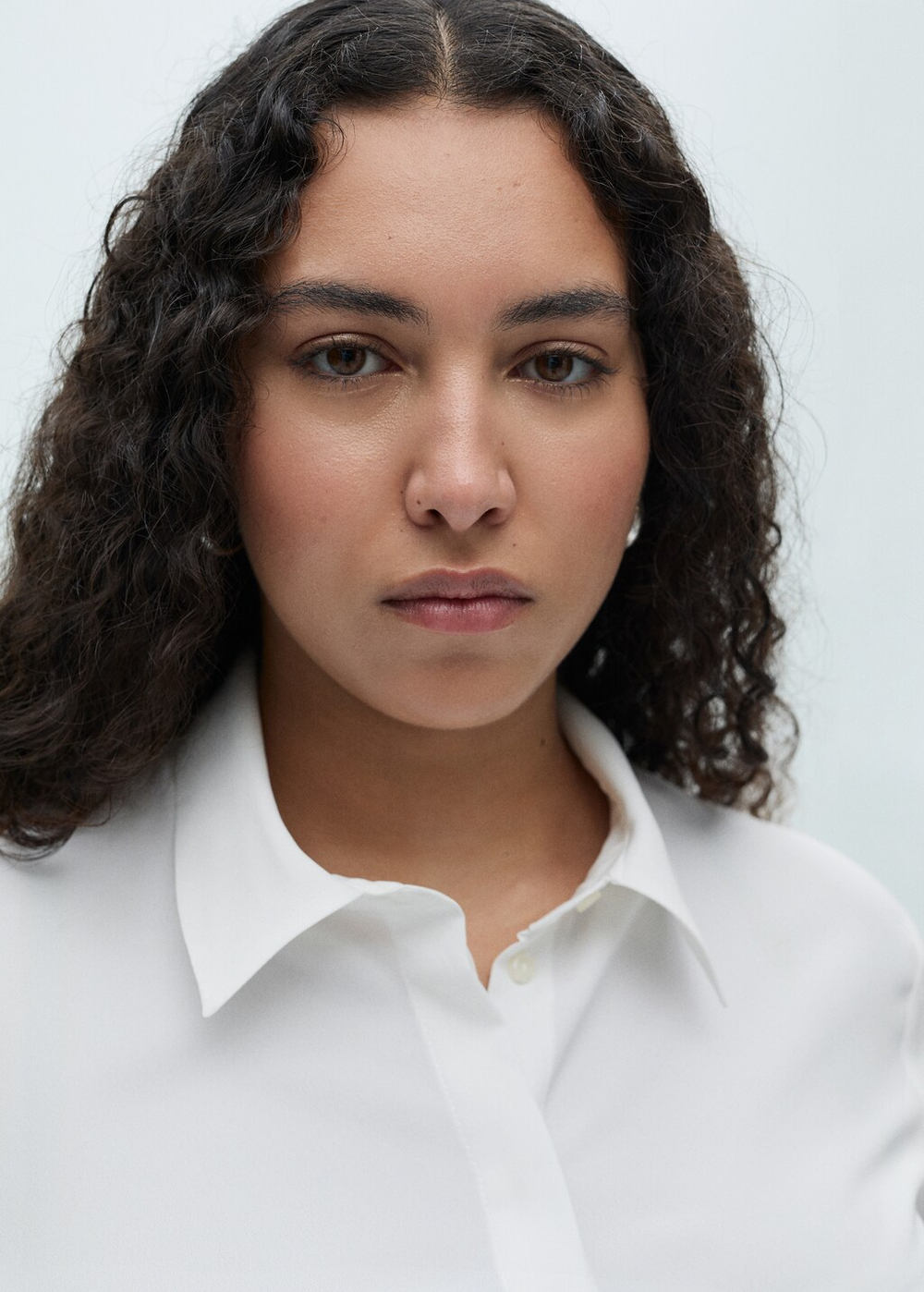 Струящаяся рубашка с длинными рукавами