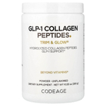 Codeage, Порошок из пептидов коллагена GLP-1, Trim & Glow®, без добавок, 300 г (10,58 унции)