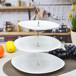 Фруктовница 3-х ярусная "Square soft" стеклокерамика (99273)