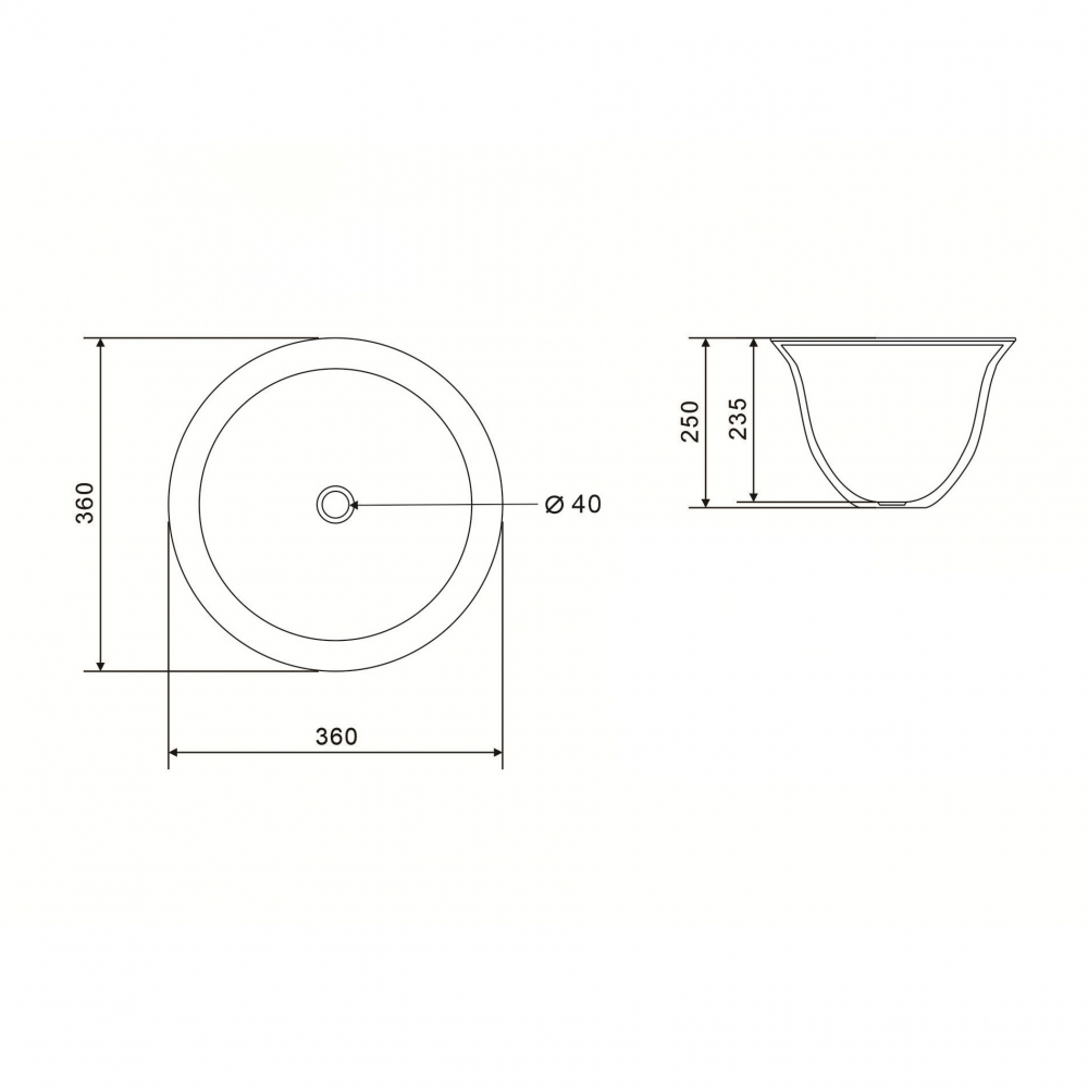 Раковина накладная ABBER Bequem AC2122 белая
