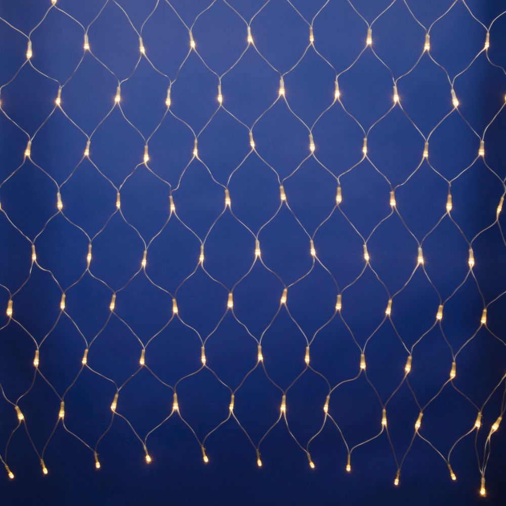 ULD-N1815-180-DTA WARM WHITE IP20 Сетка светодиодная с контроллером. 1.8х1.5м. 180 светодиодов. Теплый белый свет. Провод прозрачный. TM Uniel.