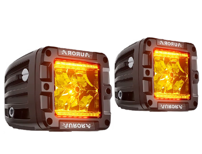 Комплект фар 2" комбинированного белого света Аврора ALO-2-R9T-AX2