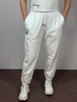 Брюки джоггеры свободного кроя с высокой посадкой