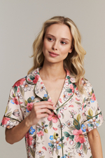 Пижамная блуза из шелка