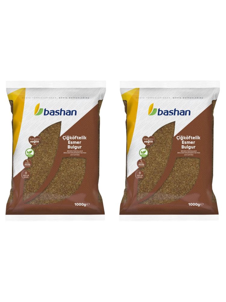 Булгур тёмный Bashan для котлет 1 кг x 2 шт