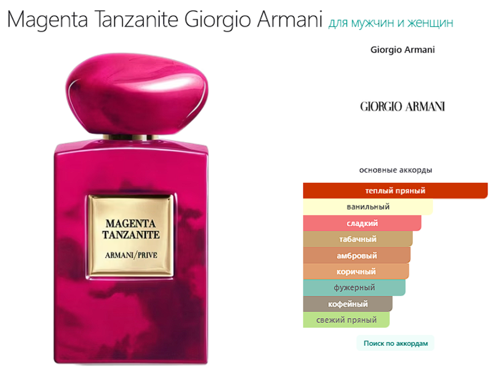 Magenta Tanzanite Giorgio Armani 100 мл (duty free парфюмерия)