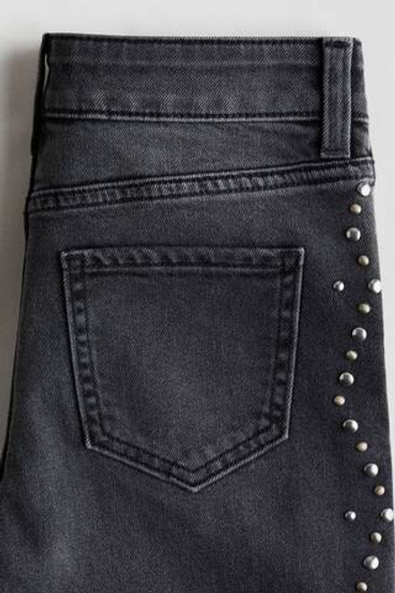 H&M Джинсы Baggy Fit Bootcut, темно-серый