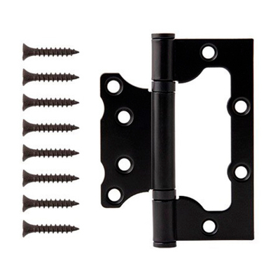 Петля НАКЛАДНАЯ Code Deco 100*75*2,5-B2-BLM черный матовый