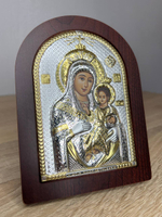 Вифлеемская БМ, икона арочная, красное дерево 120х160