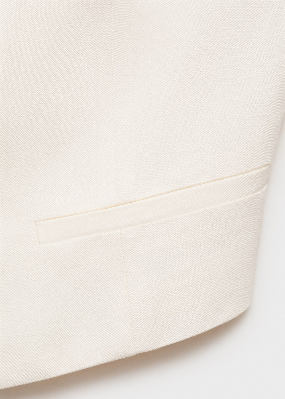 Костюмный жилет из смесового льна