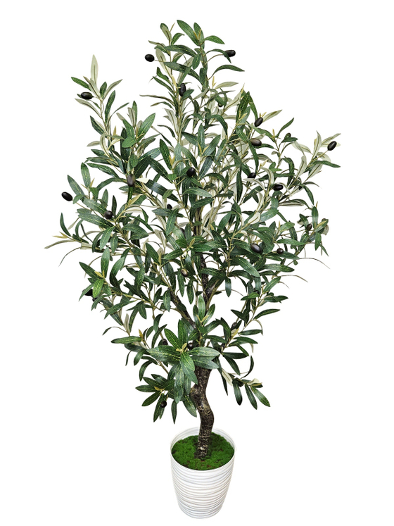 Искусственное оливковое дерево 120см в кашпо