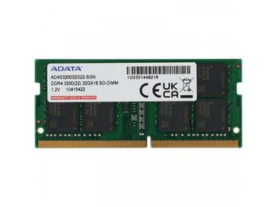 Оперативная память ADATA Premier AD4S320032G22-SGN, DDR4 1х 32ГБ 3200 МГц, SODIMM, RTL