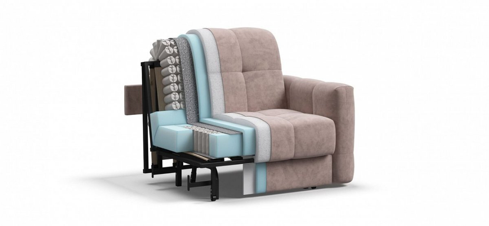 Кресло-кровать BOSS Sleep Велюр Royal пион