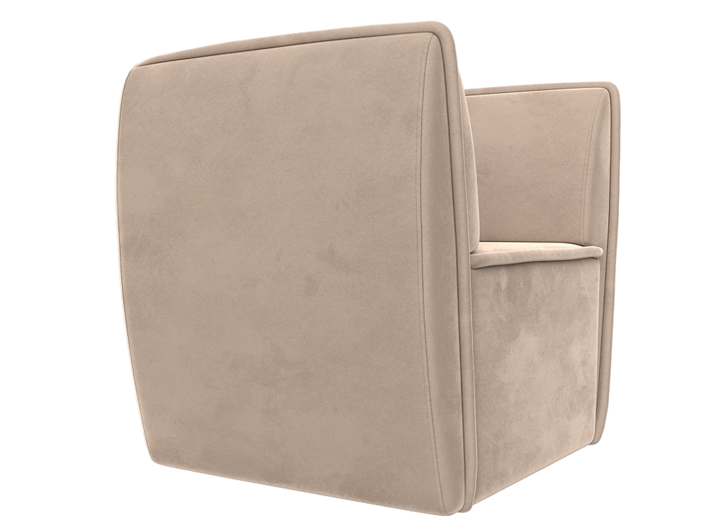Кресло Бергамо, Бежевый, Велюр, 111976