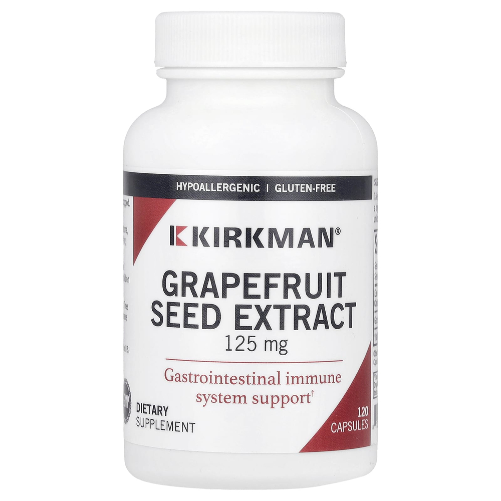 Kirkman Labs, Экстракт из косточек грейпфрута, 125 мг, 120 капсул