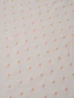 Сетка эластичная бежевая по Лауме в горошек 5 мм метражом