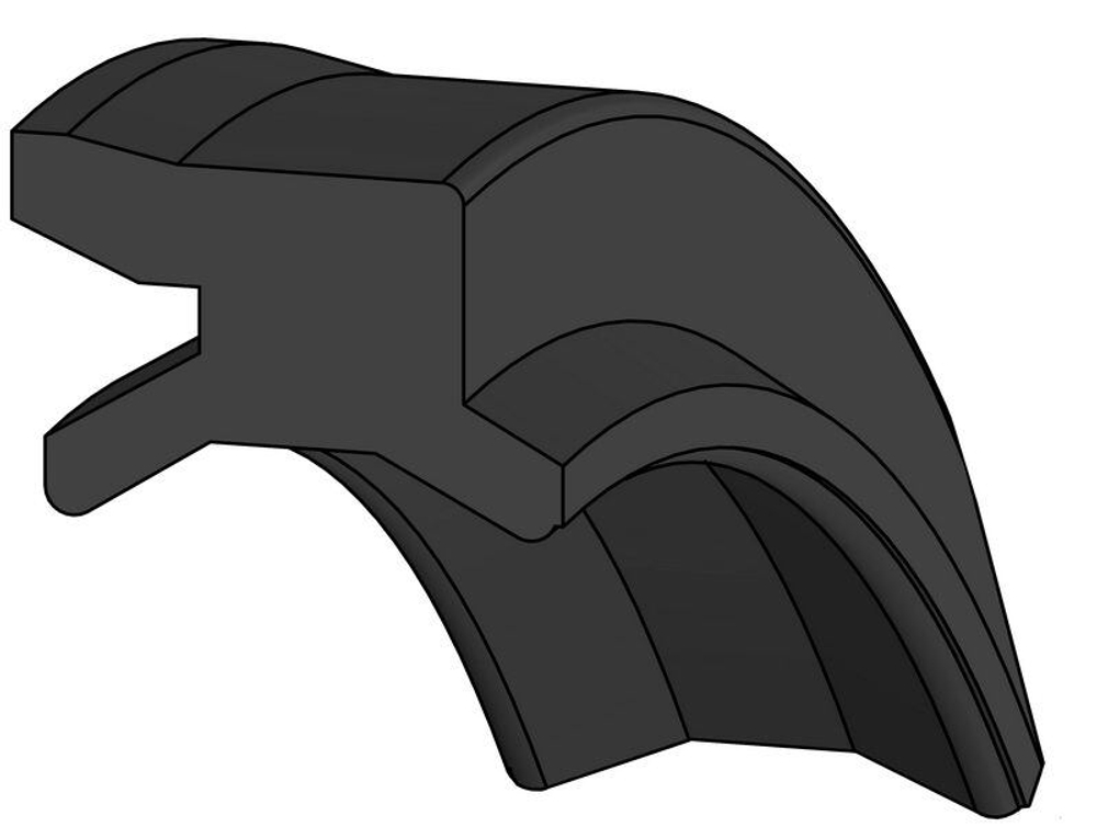 A853-025 NBR Пневматическое грязесъёмное уплотнение штока 25-30-4,6/3,7