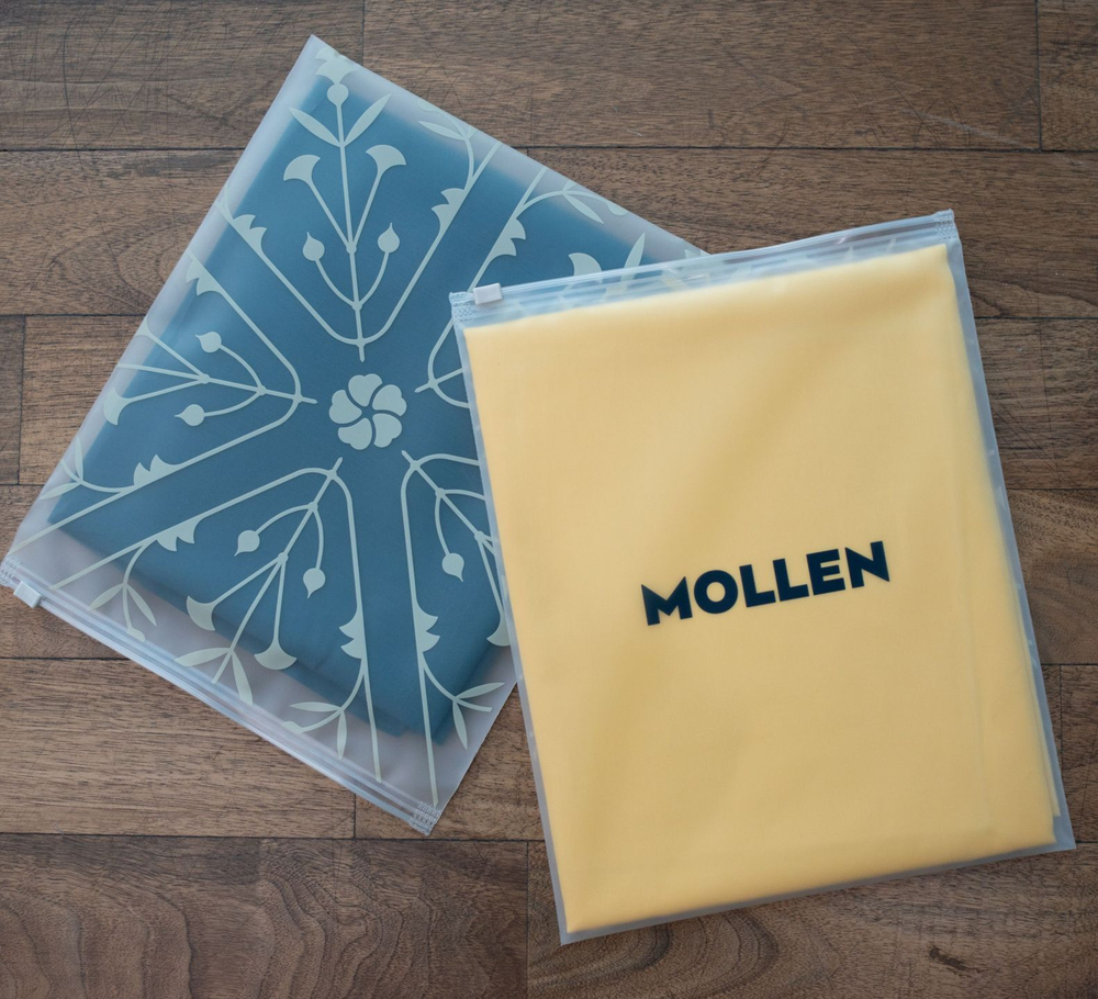 Наволочка 50x70 Mollen Таинственный лес жемчужно-белая шелковая