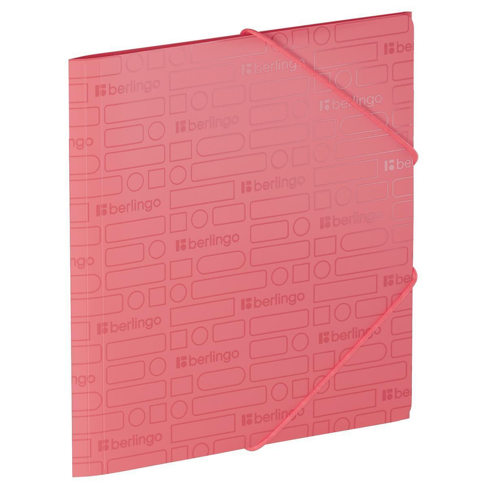 Папка для тетрадей на резинке А5+ 600мкм коралловая "Your Way" (Berlingo)